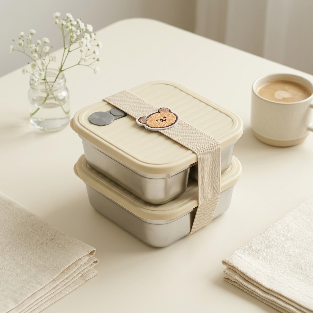 Meal Prep Kinder - علبة طعام آمنة للميكروويف من الفولاذ