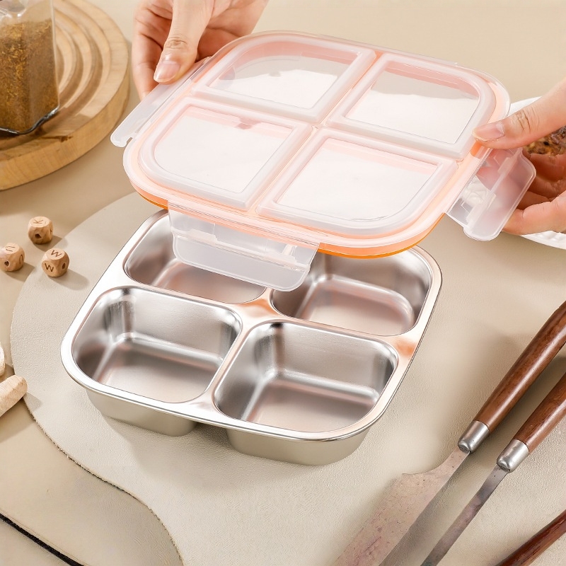 Meal Prep Kinder - صندوق غداء من الفولاذ المقاوم للصدأ