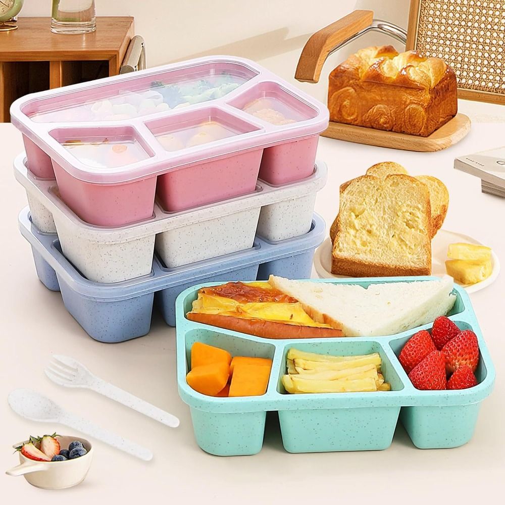 Meal Prep Kinder - صندوق بينتو للأطفال بأغطية قابلة لإعادة