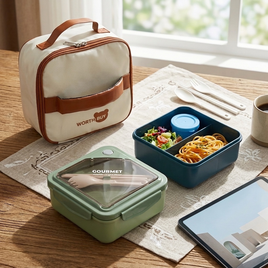 Meal Prep Kinder - علبة غداء بلاستيكية قابلة للاستخدام في