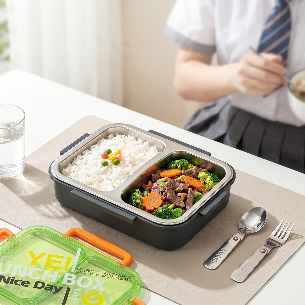 Meal Prep Ideas - صندوق غداء بنتو من الفولاذ المقاوم