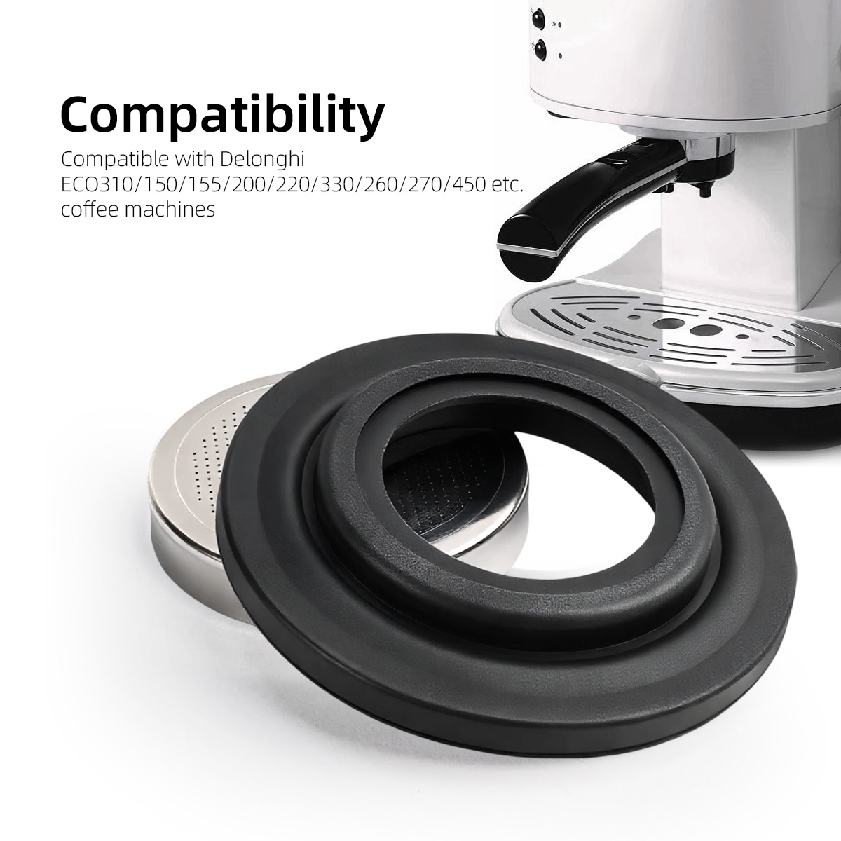 حشية غلاية وفلتر رأس المجموعة  - مراجعة Delonghi Espresso Magnifica وسعره