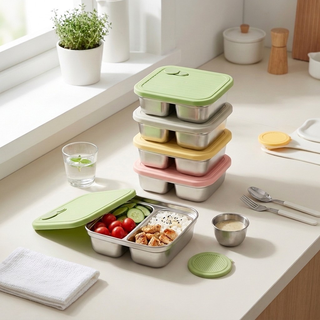 صندوق غداء بينتو من الفولاذ ال - مراجعة Meal Prep Kinder وسعره