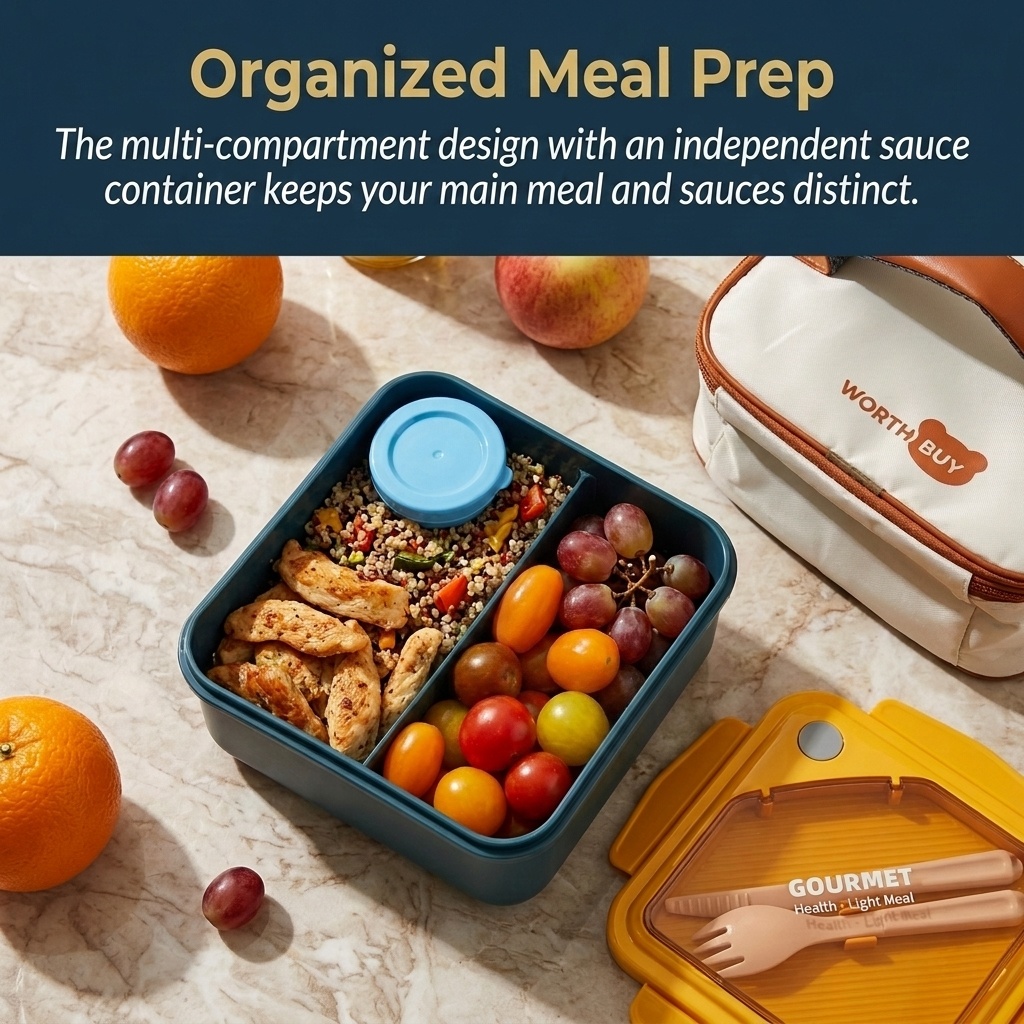 علبة غداء بلاستيكية قابلة للاس - مراجعة Meal Prep Kinder وسعره