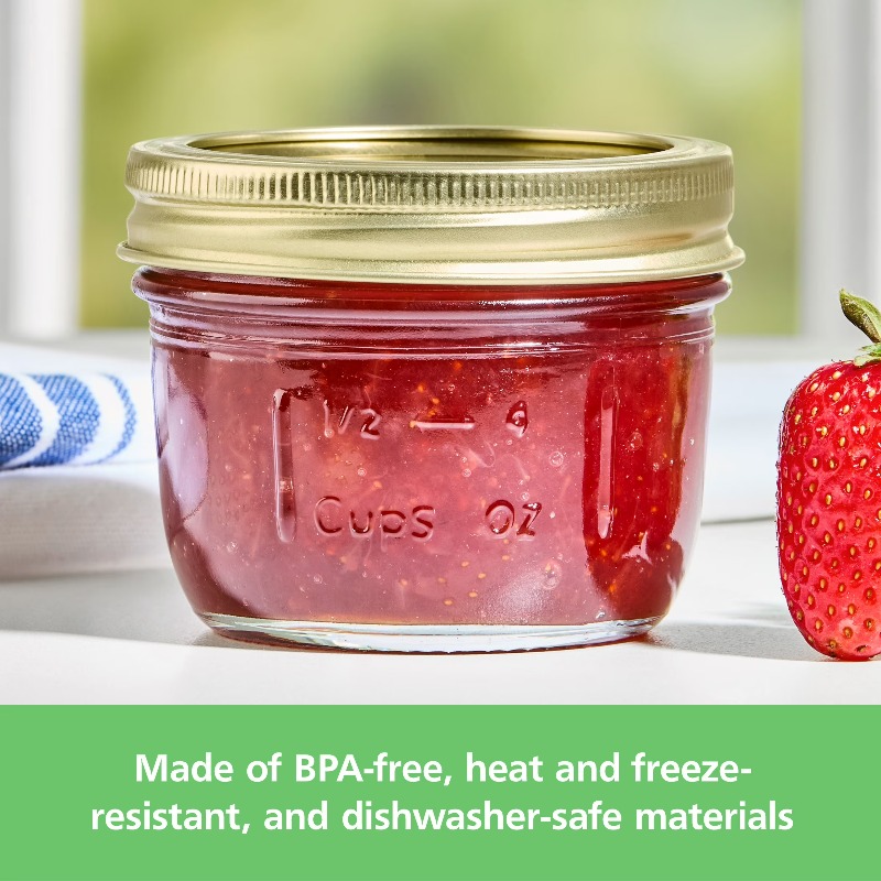 برطمانات ماسون سعة 8 أونصة، بر - مراجعة Meal Prep Usa وسعره