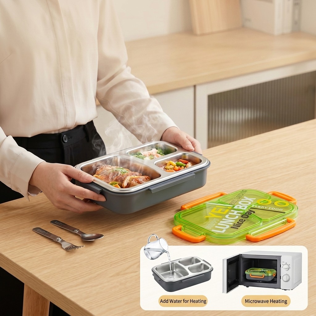 صندوق غداء بنتو من الفولاذ الم - مراجعة Meal Prep Ideas وسعره