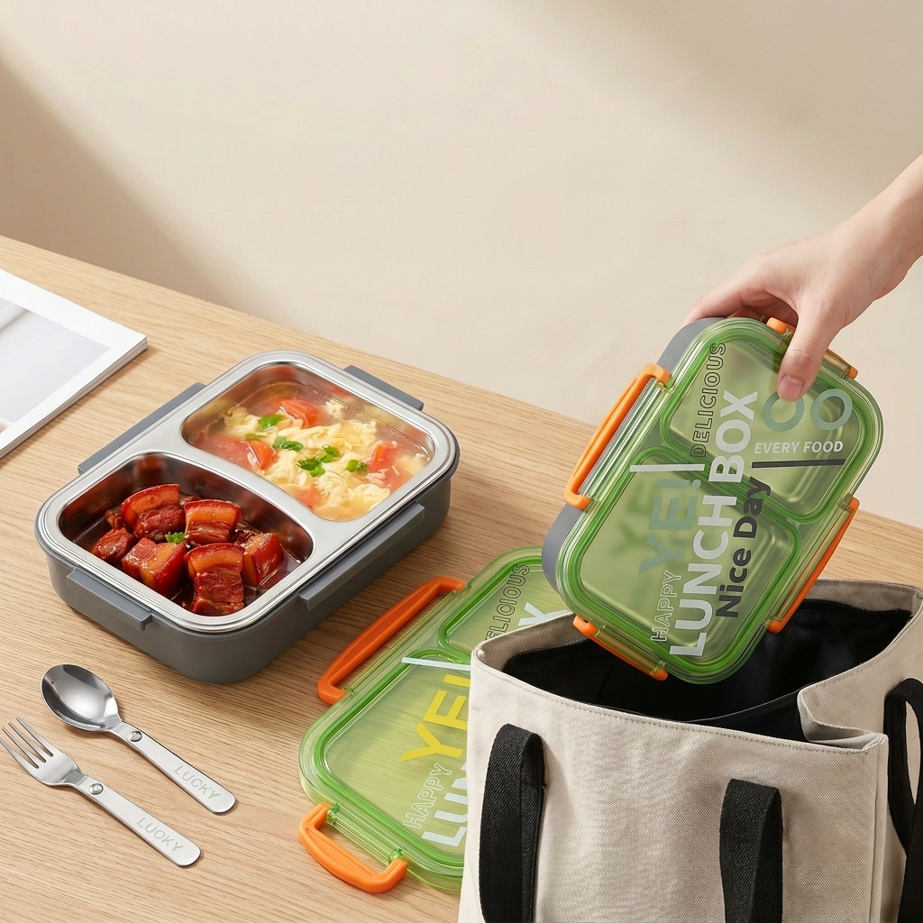 صندوق غداء بنتو من الفولاذ الم - مراجعة Meal Prep Ideas وسعره