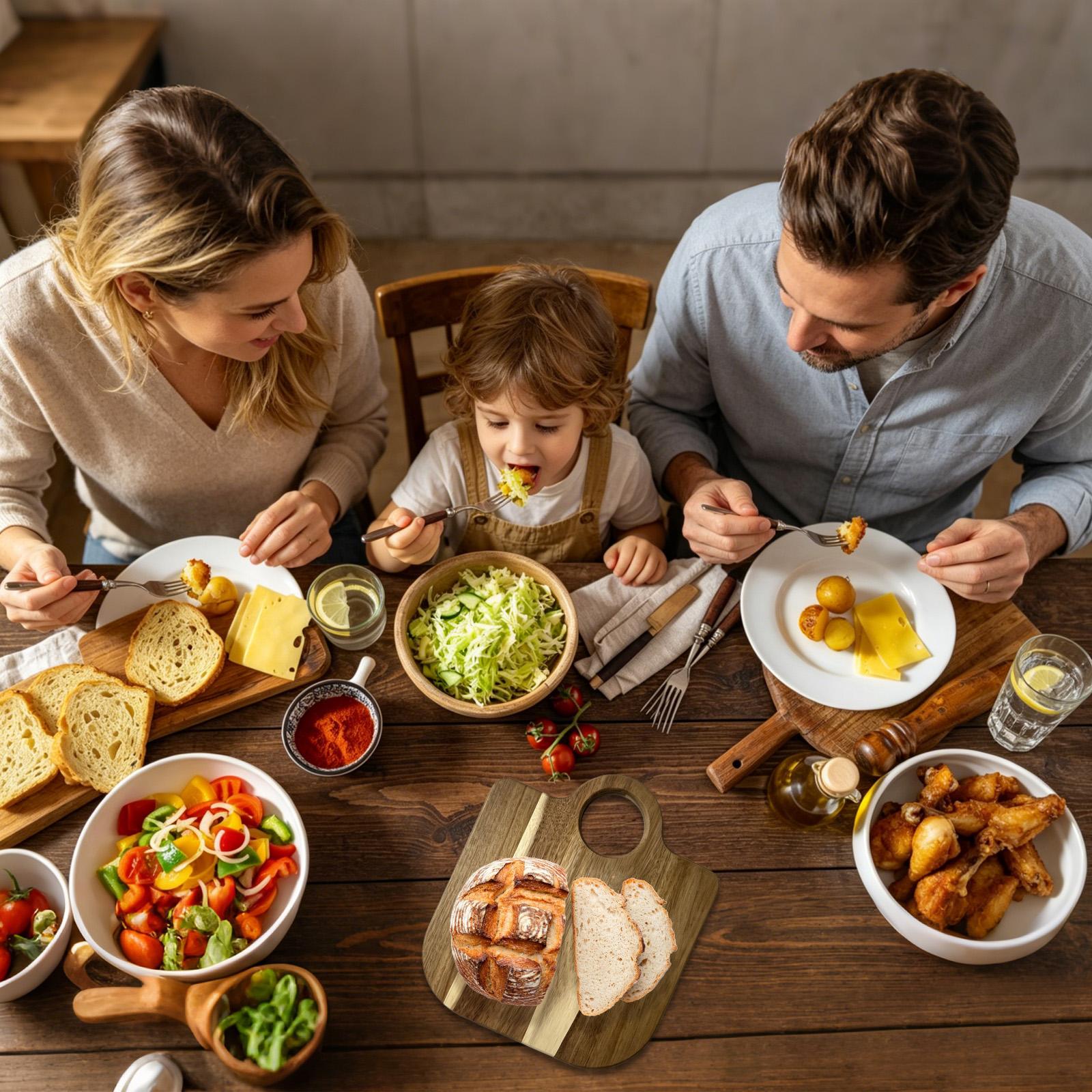 لوح تقطيع خشبي كبير على شكل حق - مراجعة Meal Prep Usa وسعره