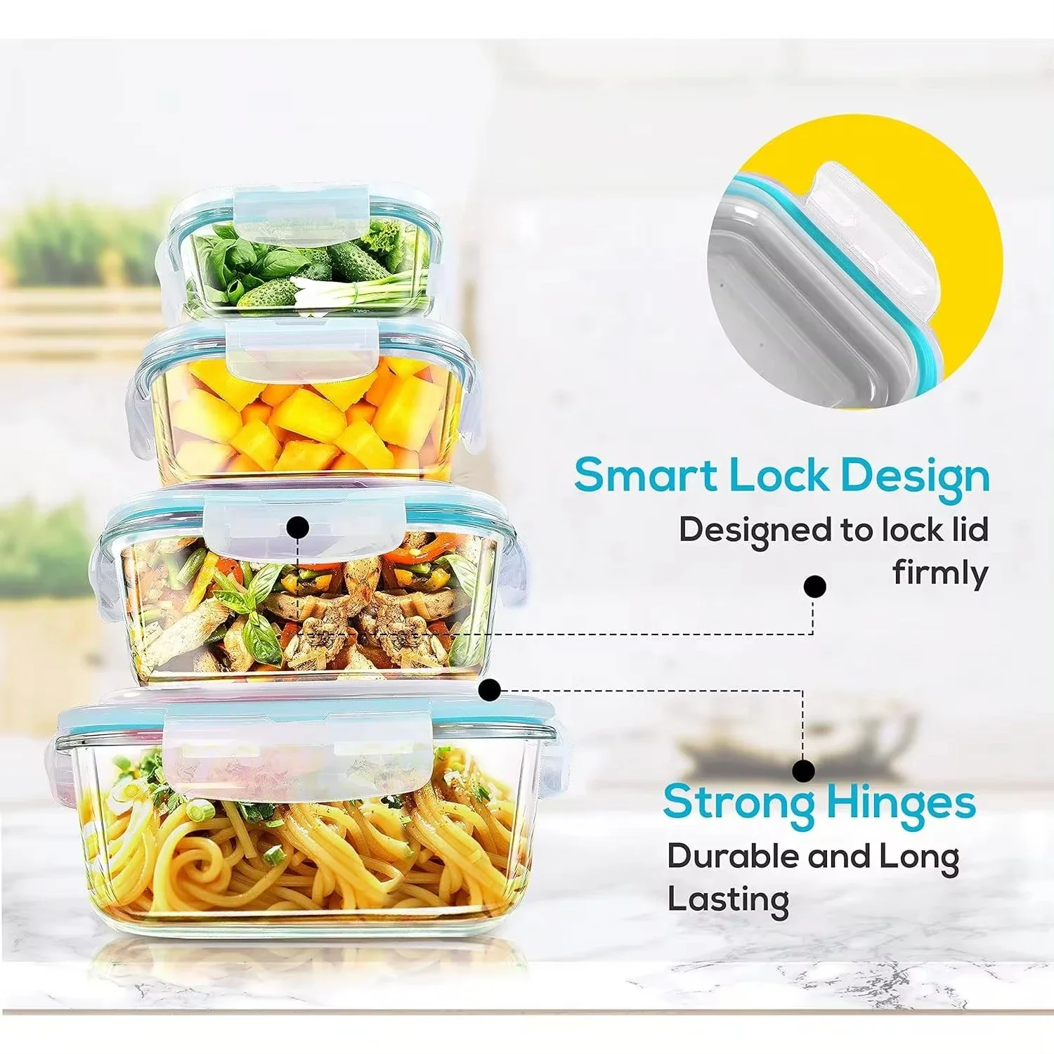 حاويات تخزين الطعام الزجاجية ل - مراجعة Meal Prep Ideas وسعره