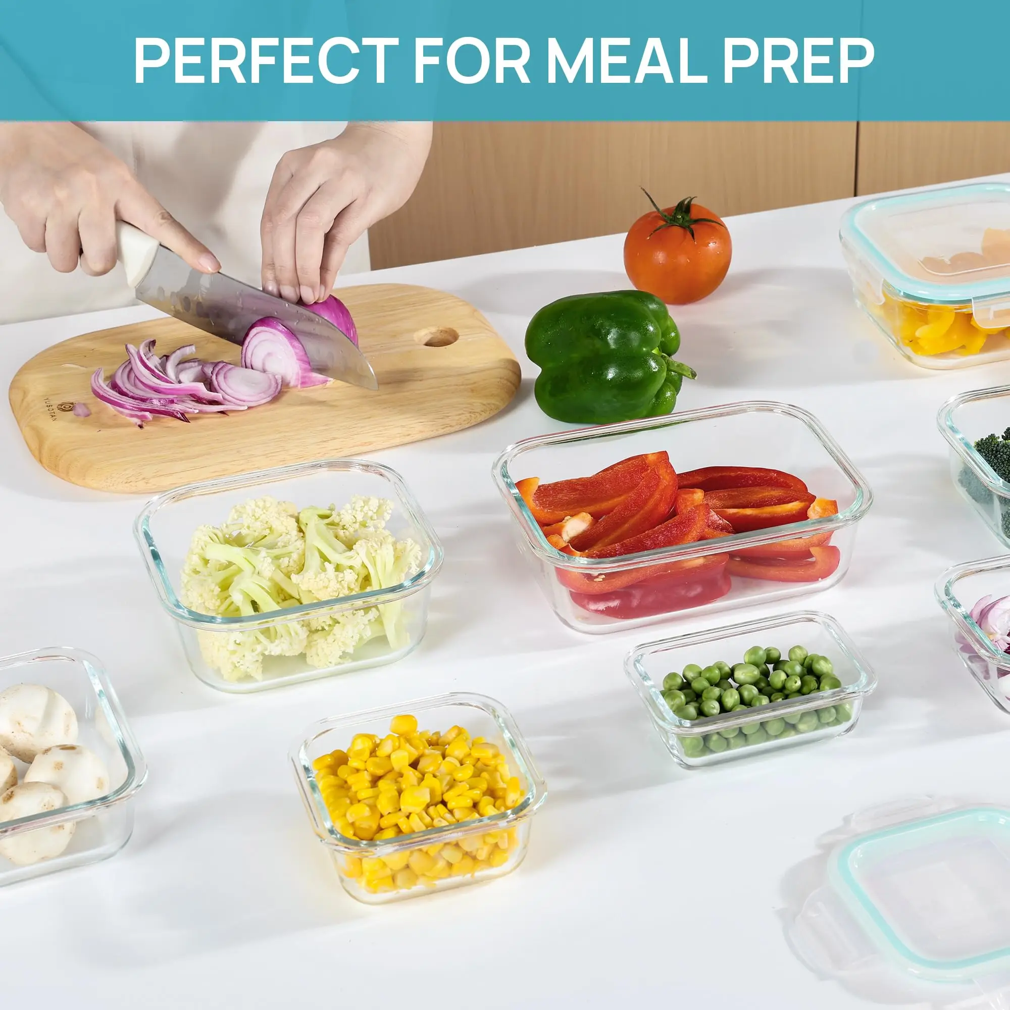حاويات تخزين الطعام الزجاجية ل - مراجعة Meal Prep Ideas وسعره