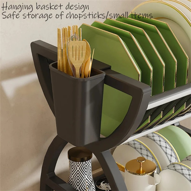 رف تجفيف أطباق من طبقتين لتنظي - مراجعة Meal Prep Organizer وسعره