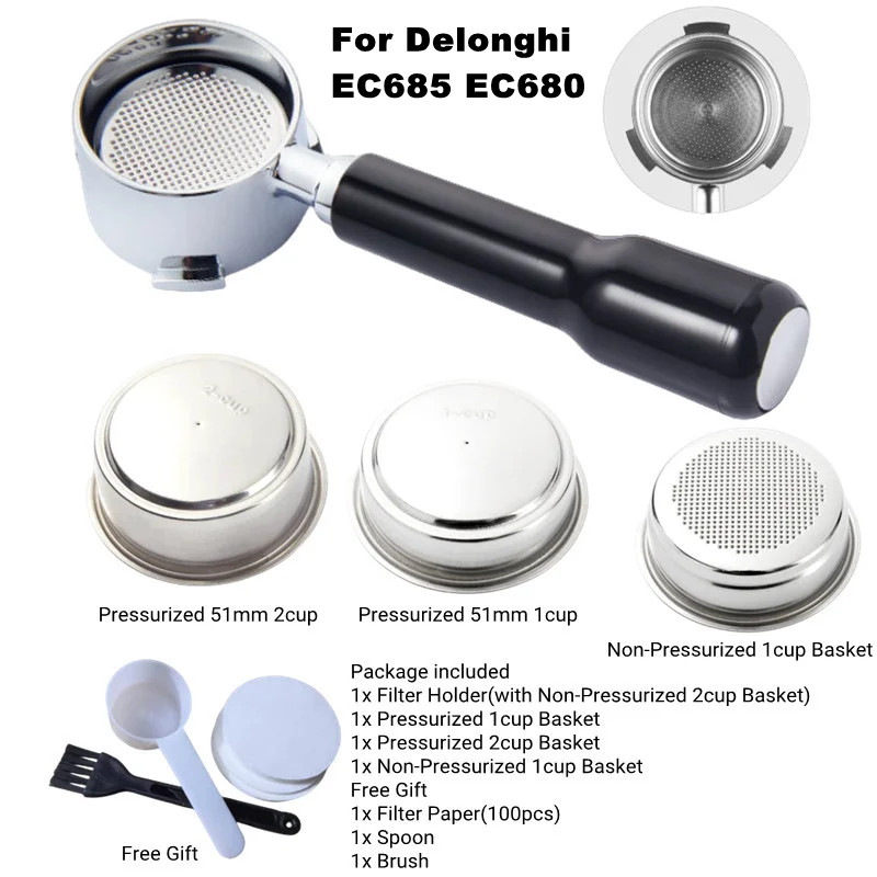 سلة فلتر قهوة مضغوطة ، جهاز تر - مراجعة Delonghi Espresso Magnifica وسعره