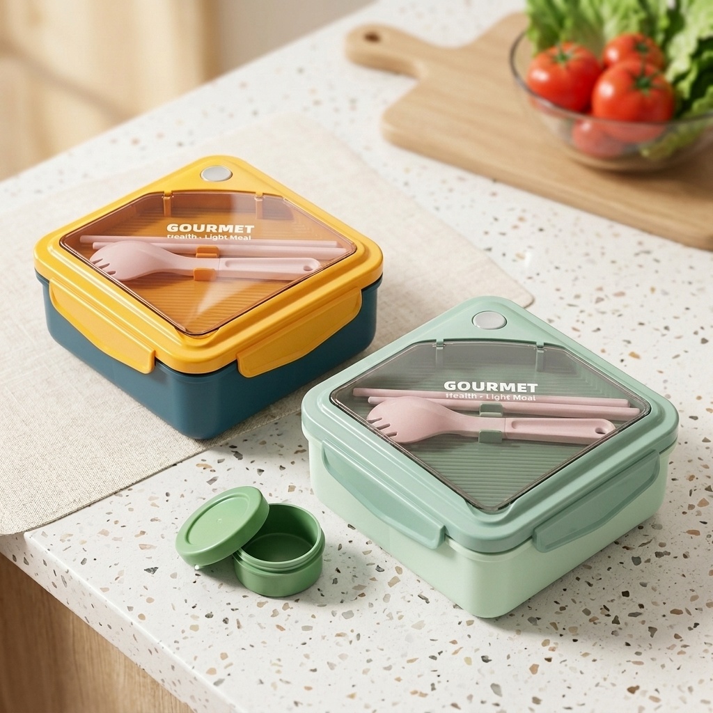 علبة غداء بلاستيكية محكمة الإغ - مراجعة Meal Prep Kinder وسعره