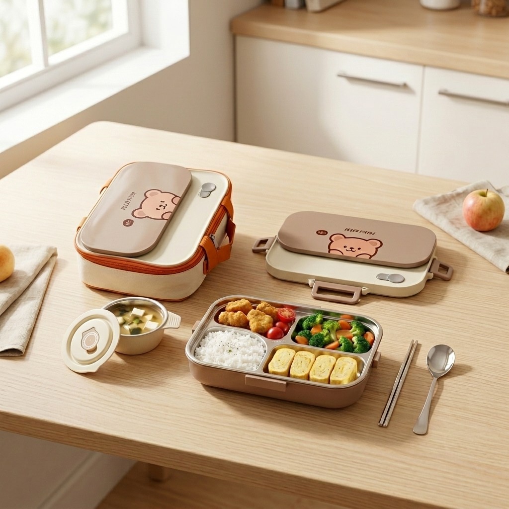 صندوق غداء من الفولاذ المقاوم  - مراجعة Meal Prep Kinder وسعره